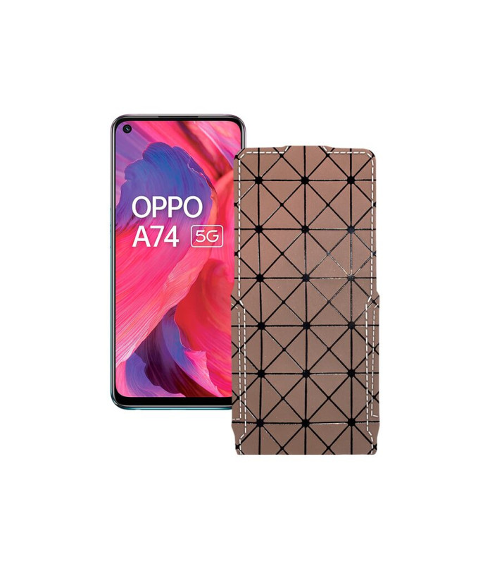 Чохол-флип з екошкіри для телефону OPPO A74 5G