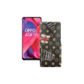 Чохол-флип з екошкіри для телефону OPPO A74 5G