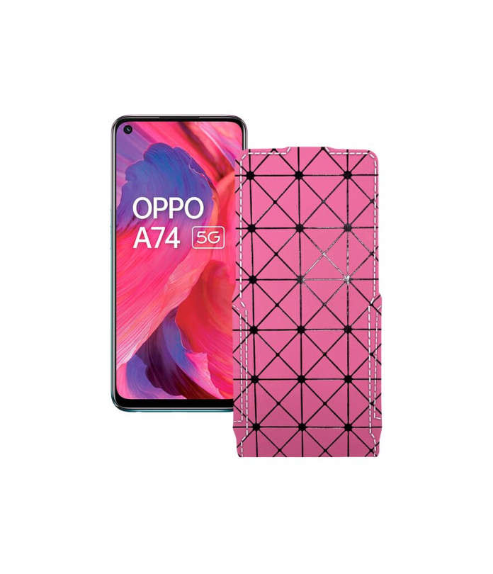 Чохол-флип з екошкіри для телефону OPPO A74 5G