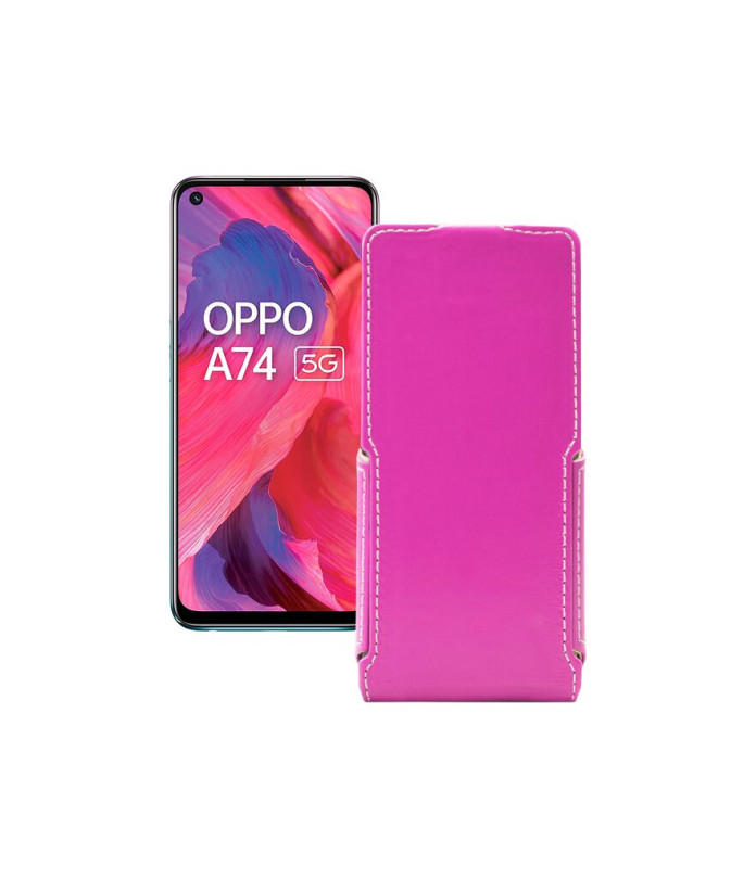 Чохол-флип з екошкіри для телефону OPPO A74 5G