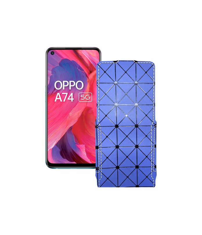 Чохол-флип з екошкіри для телефону OPPO A74 5G