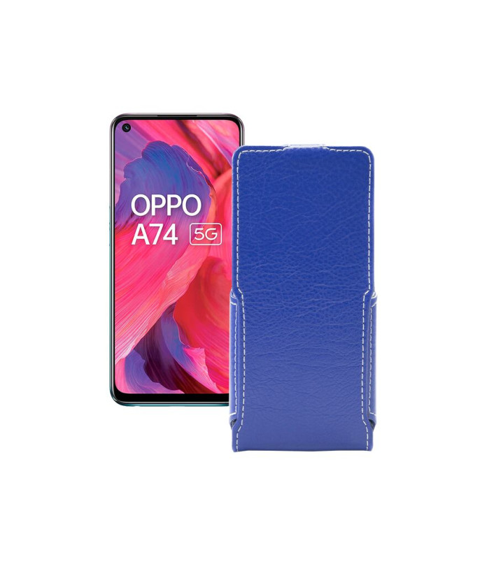 Чохол-флип з екошкіри для телефону OPPO A74 5G