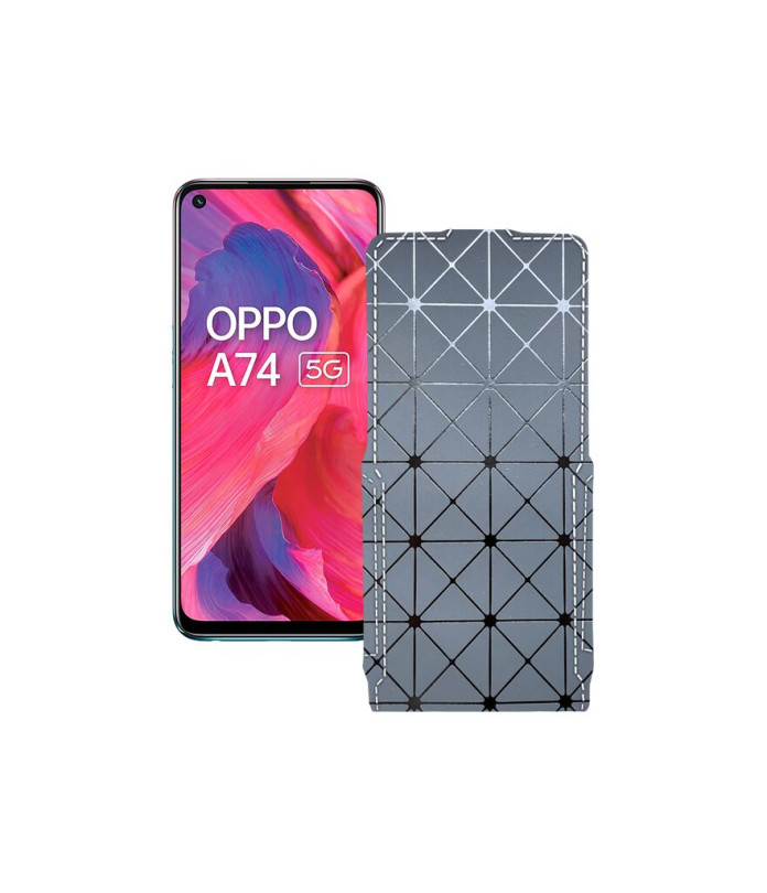 Чохол-флип з екошкіри для телефону OPPO A74 5G