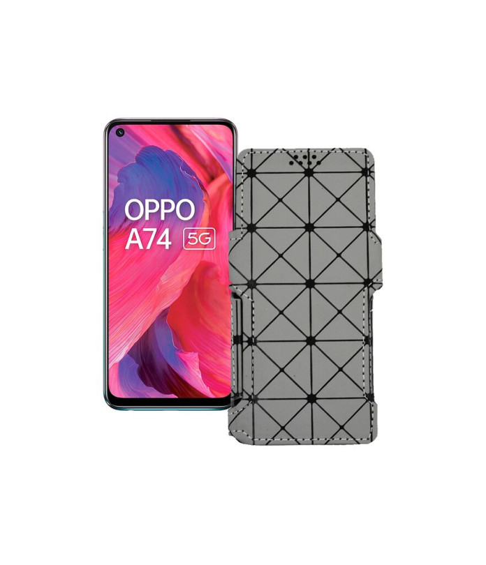 Чохол-книжка з екошкіри для телефону OPPO A74 5G