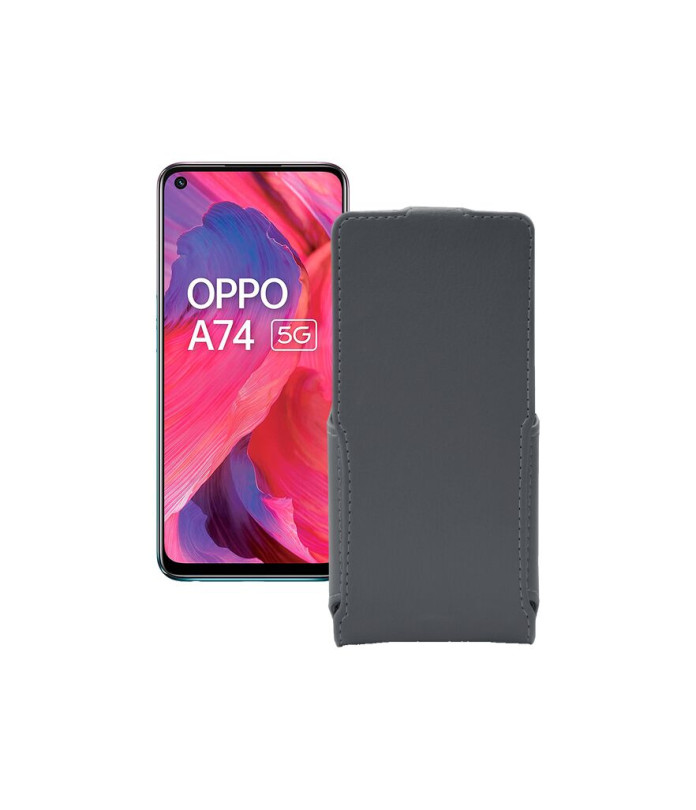 Чохол-флип з екошкіри для телефону OPPO A74 5G