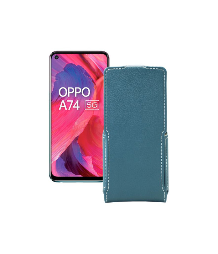 Чохол-флип з екошкіри для телефону OPPO A74 5G