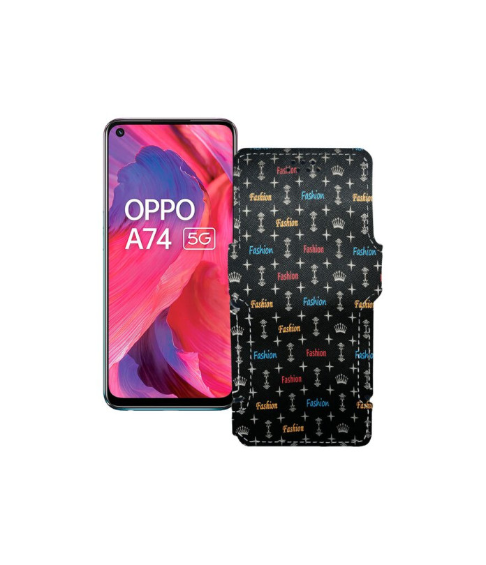 Чохол-книжка з екошкіри для телефону OPPO A74 5G