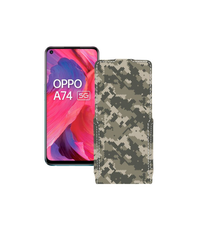 Чохол-флип з екошкіри для телефону OPPO A74 5G