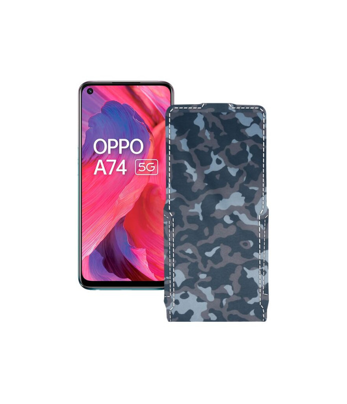 Чохол-флип з екошкіри для телефону OPPO A74 5G