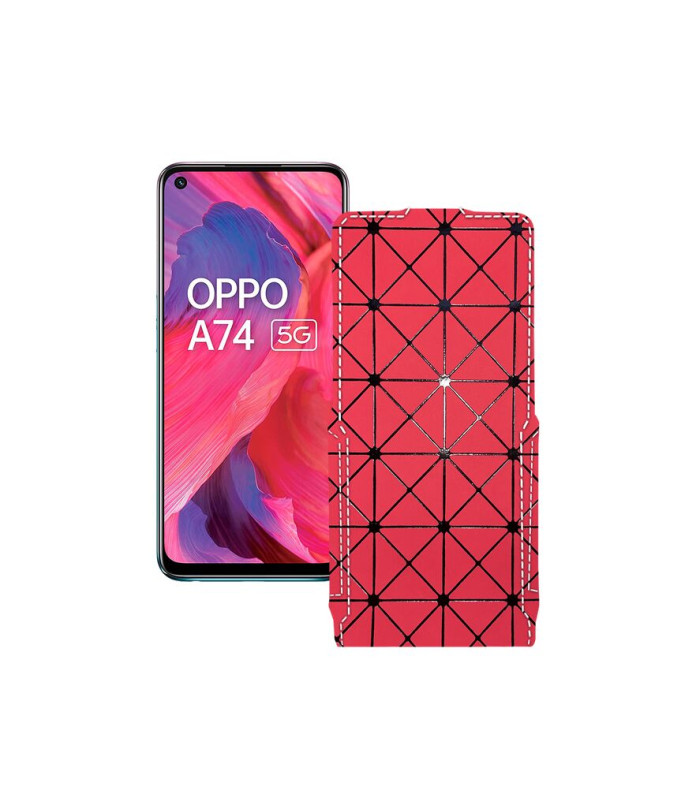 Чохол-флип з екошкіри для телефону OPPO A74 5G