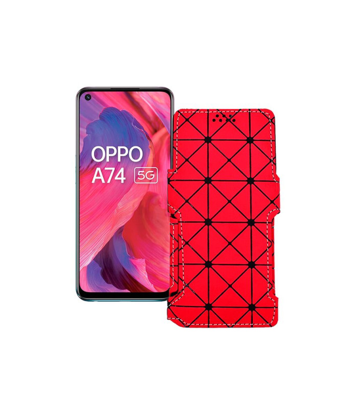 Чохол-книжка з екошкіри для телефону OPPO A74 5G