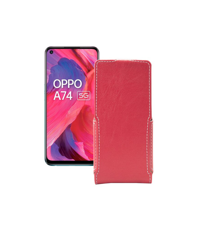 Чохол-флип з екошкіри для телефону OPPO A74 5G