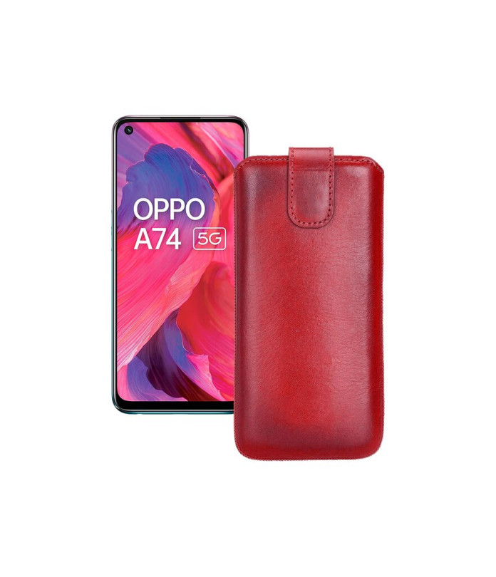 Витяжка з екошкіри для телефону OPPO A74 5G