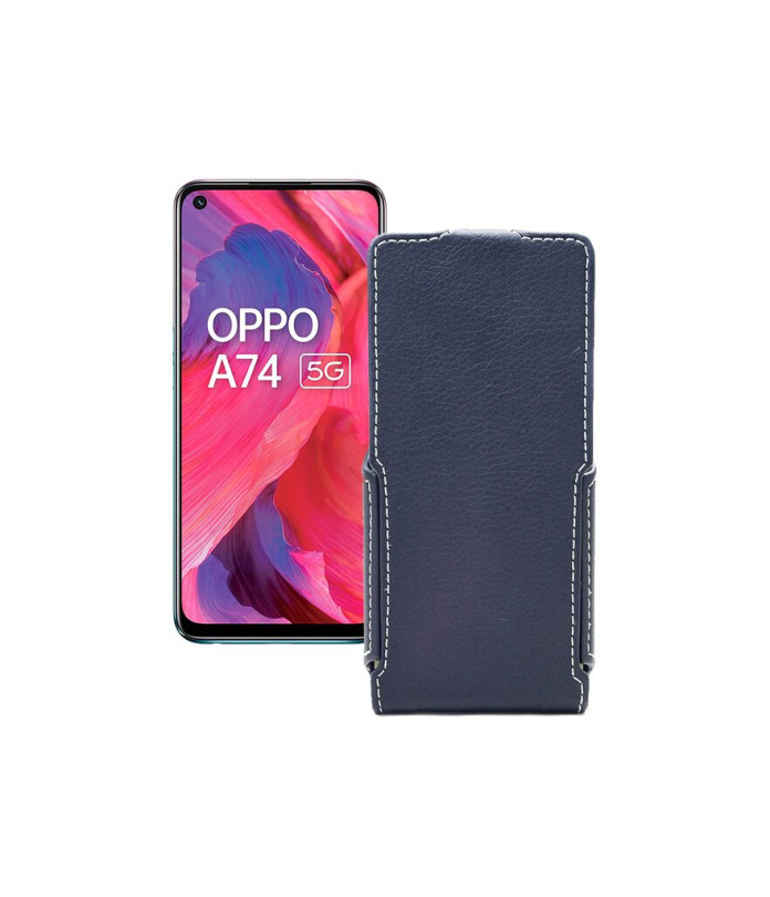 Чохол-флип з екошкіри для телефону OPPO A74 5G