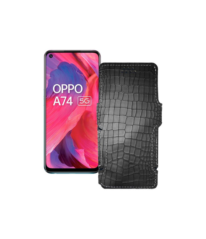 Чохол-книжка з екошкіри для телефону OPPO A74 5G