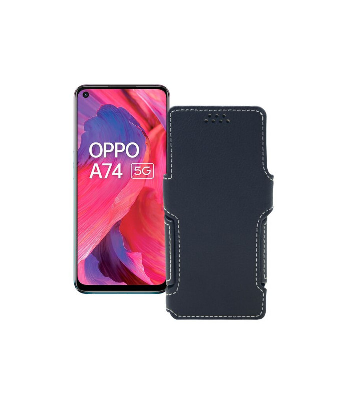 Чохол-книжка з екошкіри для телефону OPPO A74 5G