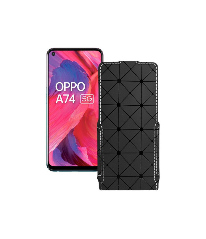 Чохол-флип з екошкіри для телефону OPPO A74 5G