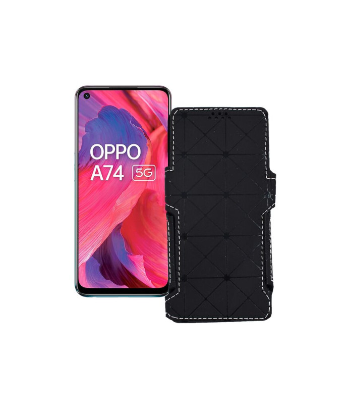 Чохол-книжка з екошкіри для телефону OPPO A74 5G