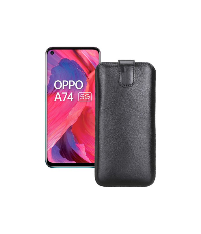 Витяжка з екошкіри для телефону OPPO A74 5G