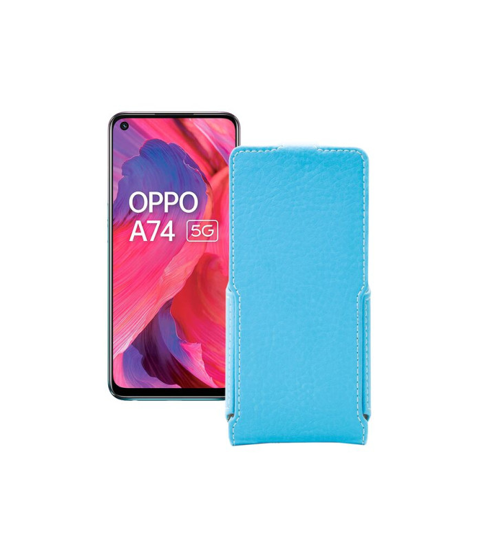 Чохол-флип з екошкіри для телефону OPPO A74 5G