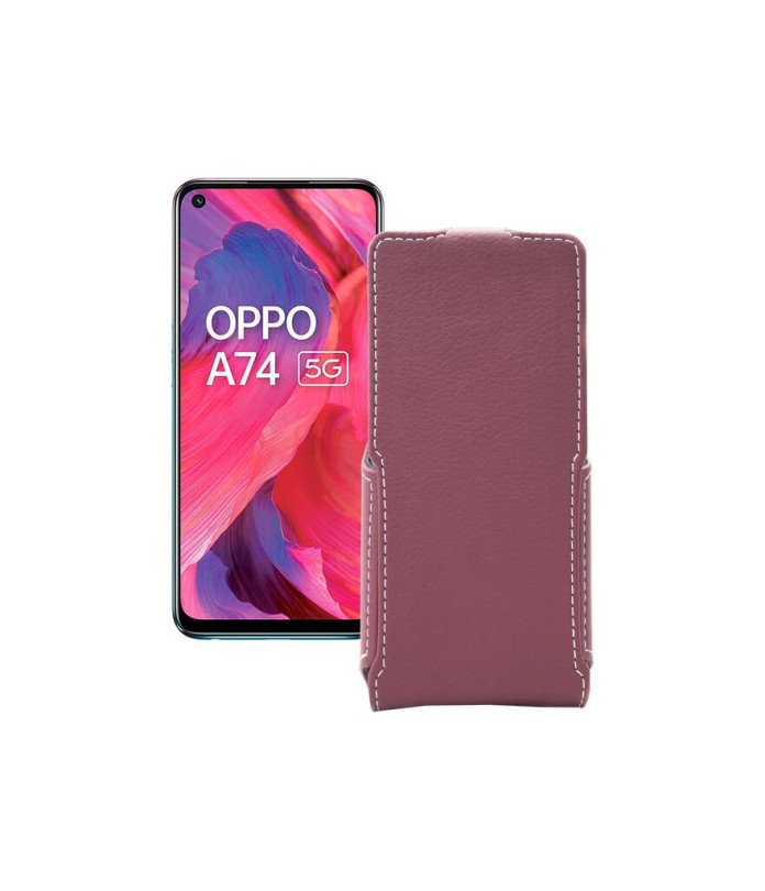 Чохол-флип з екошкіри для телефону OPPO A74 5G