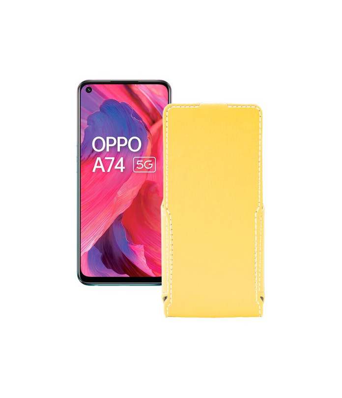 Чохол-флип з екошкіри для телефону OPPO A74 5G