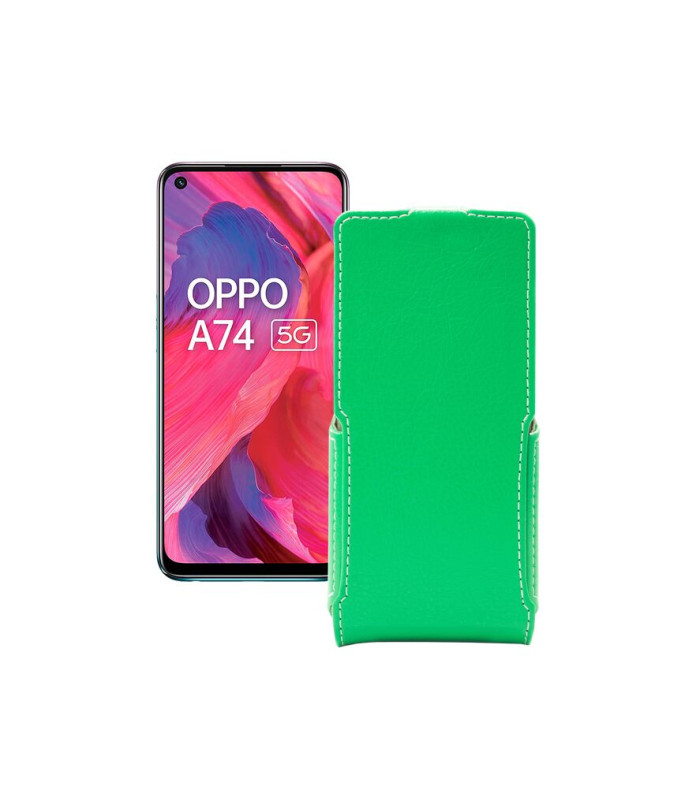 Чохол-флип з екошкіри для телефону OPPO A74 5G