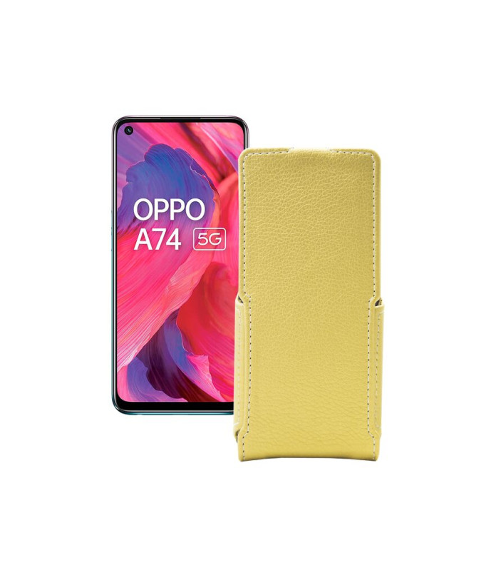 Чохол-флип з екошкіри для телефону OPPO A74 5G