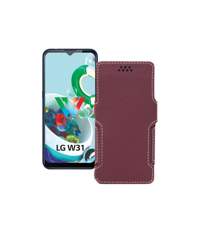 Чохол-книжка з екошкіри для телефону LG W31 Plus