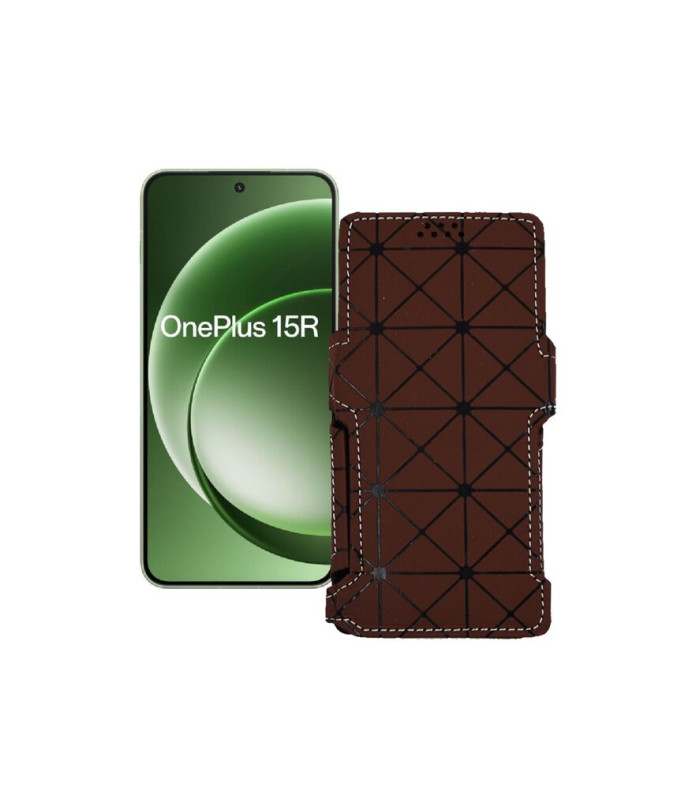 Чохол-книжка з екошкіри для телефону OnePlus 15R 5G