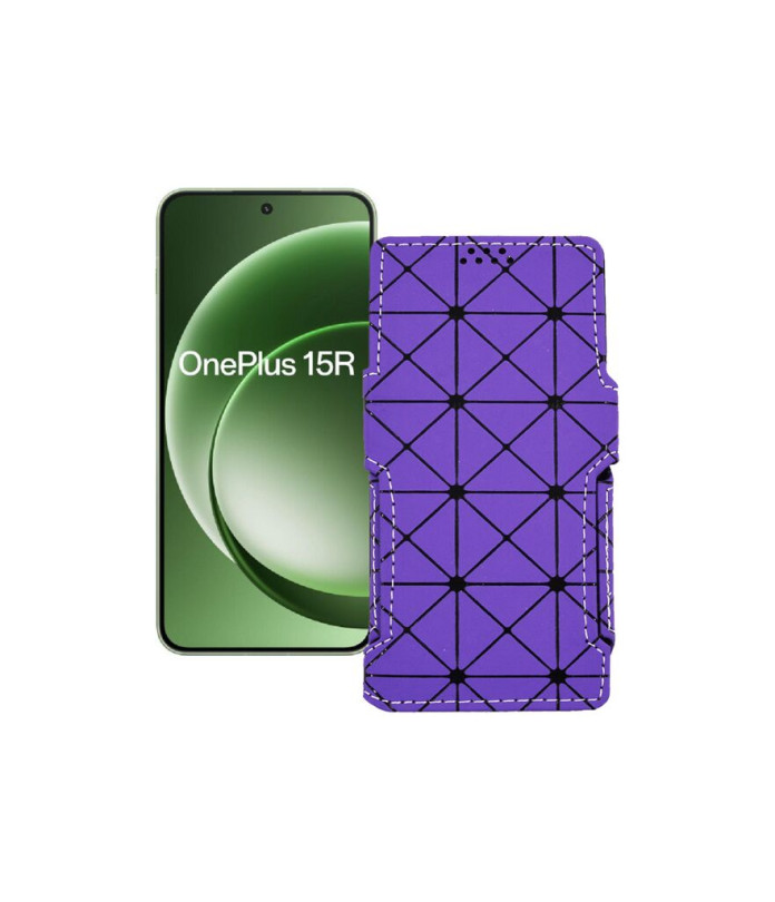 Чохол-книжка з екошкіри для телефону OnePlus 15R 5G