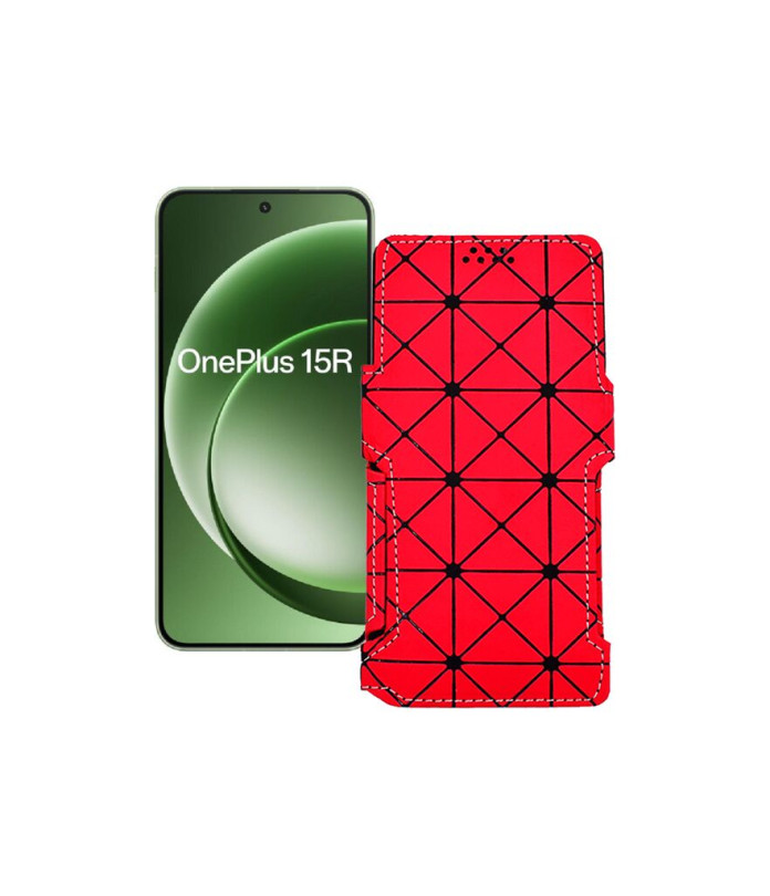 Чохол-книжка з екошкіри для телефону OnePlus 15R 5G