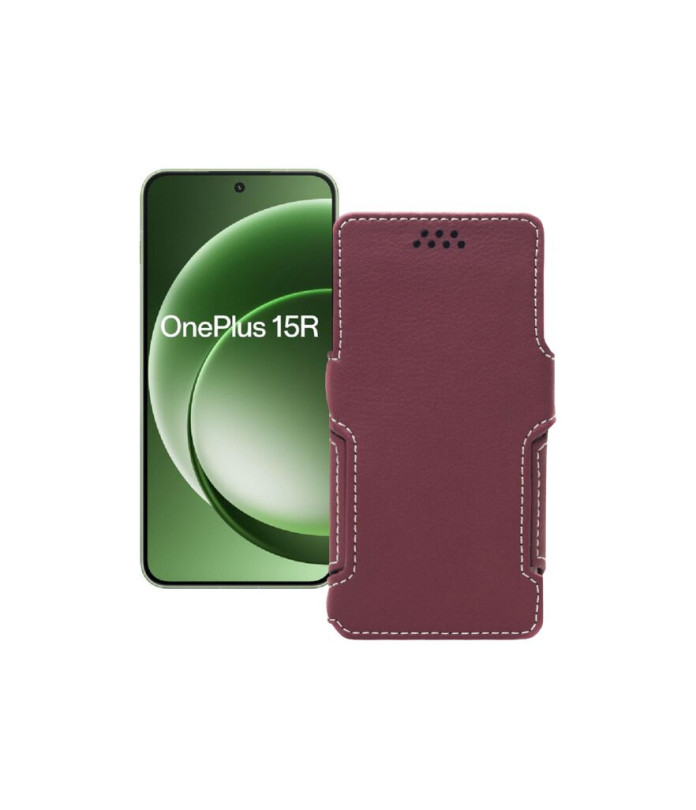 Чохол-книжка з екошкіри для телефону OnePlus 15R 5G