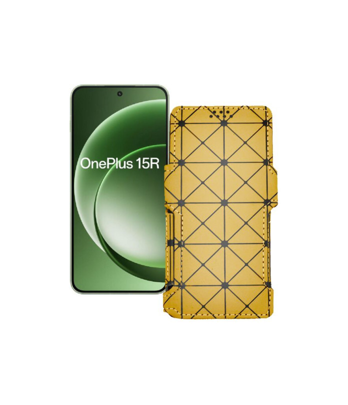 Чохол-книжка з екошкіри для телефону OnePlus 15R 5G