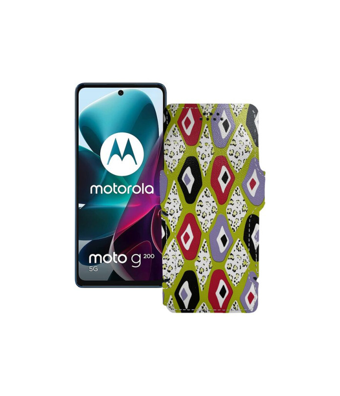 Чохол-книжка з екошкіри для телефону Motorola G200