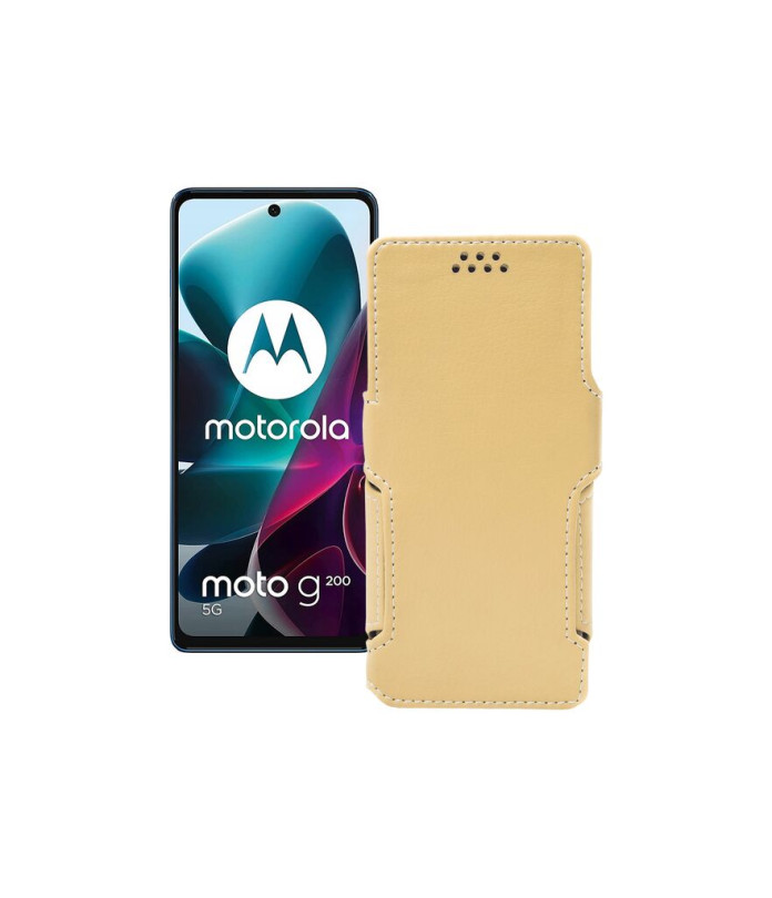 Чохол-книжка з екошкіри для телефону Motorola G200