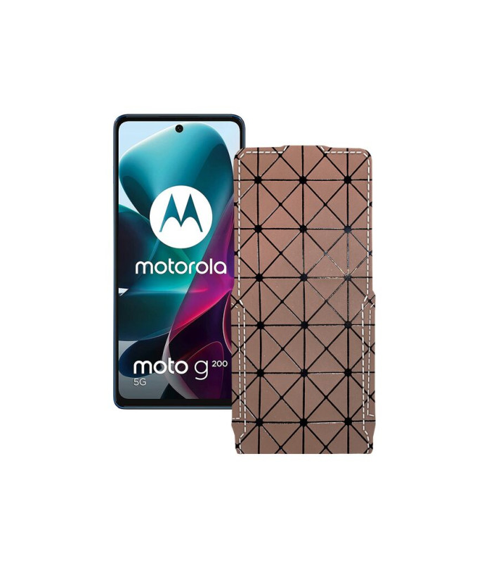 Чохол-флип з екошкіри для телефону Motorola G200