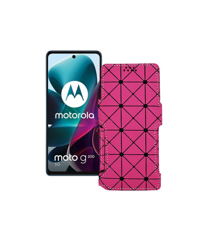 Чохол-книжка з екошкіри для телефону Motorola G200