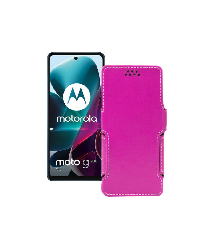 Чохол-книжка з екошкіри для телефону Motorola G200