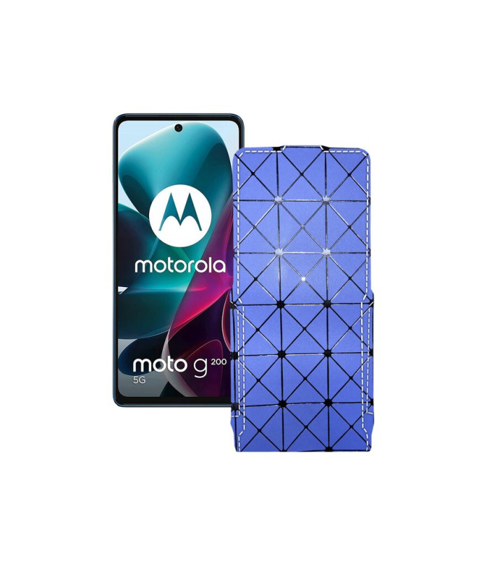 Чохол-флип з екошкіри для телефону Motorola G200