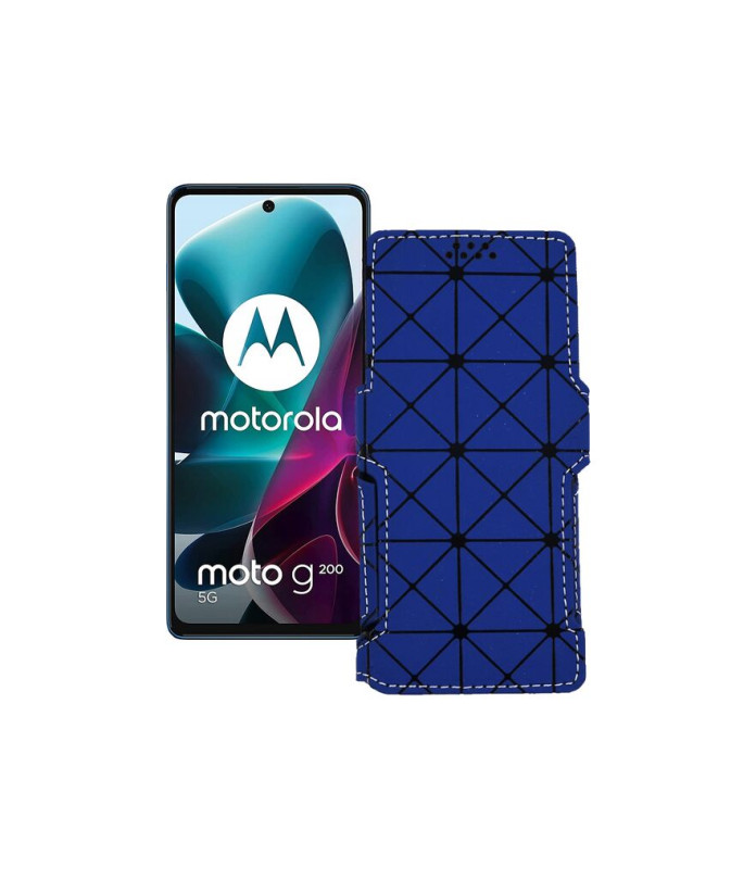 Чохол-книжка з екошкіри для телефону Motorola G200