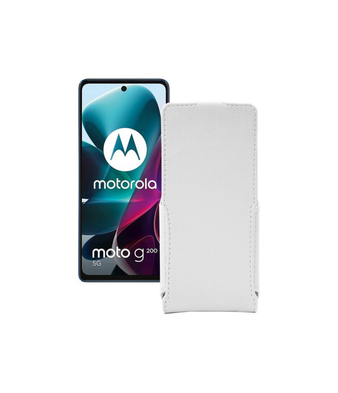 Чохол-флип з екошкіри для телефону Motorola G200