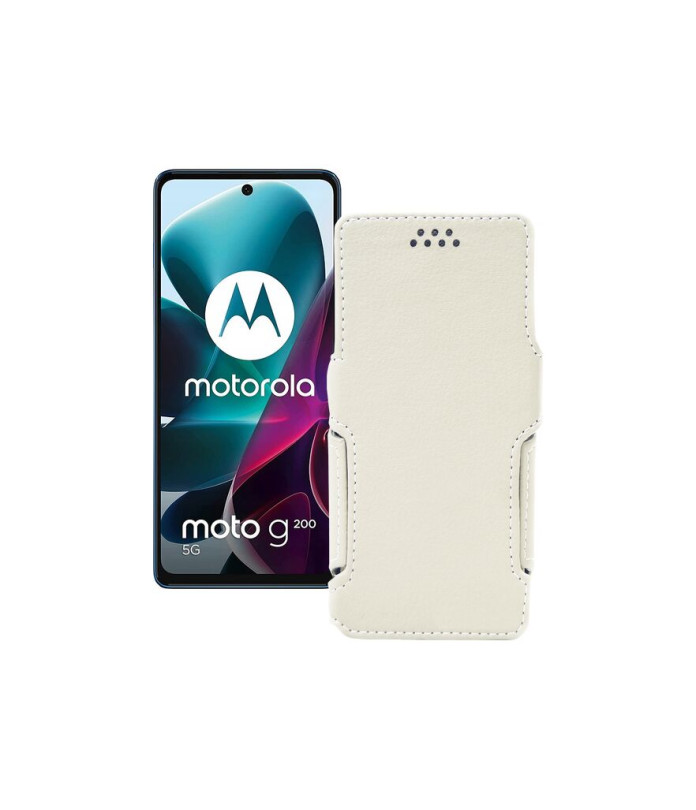 Чохол-книжка з екошкіри для телефону Motorola G200