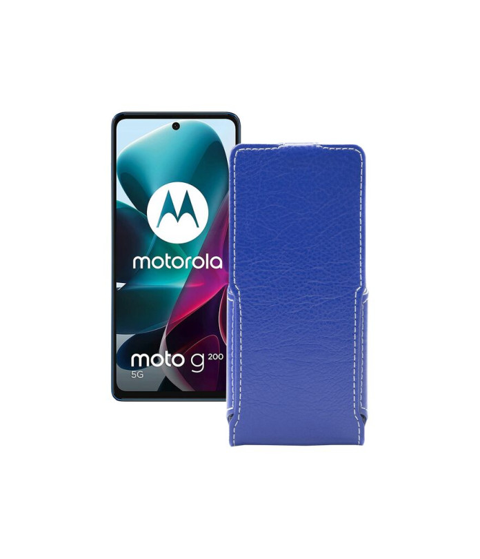 Чохол-флип з екошкіри для телефону Motorola G200