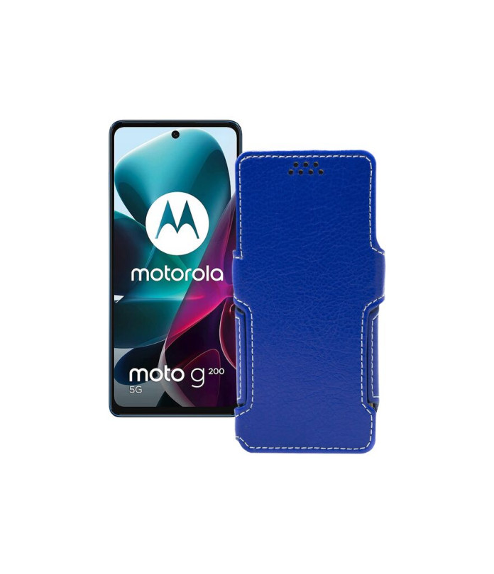 Чохол-книжка з екошкіри для телефону Motorola G200