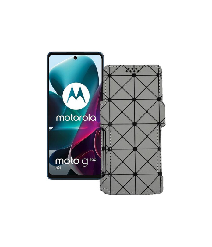 Чохол-книжка з екошкіри для телефону Motorola G200