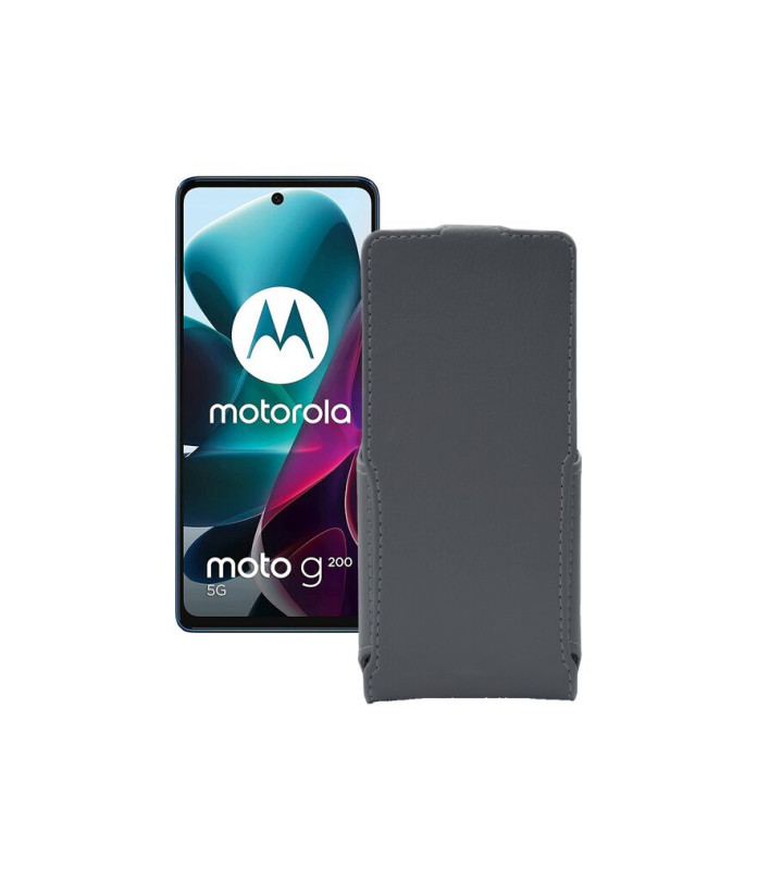 Чохол-флип з екошкіри для телефону Motorola G200