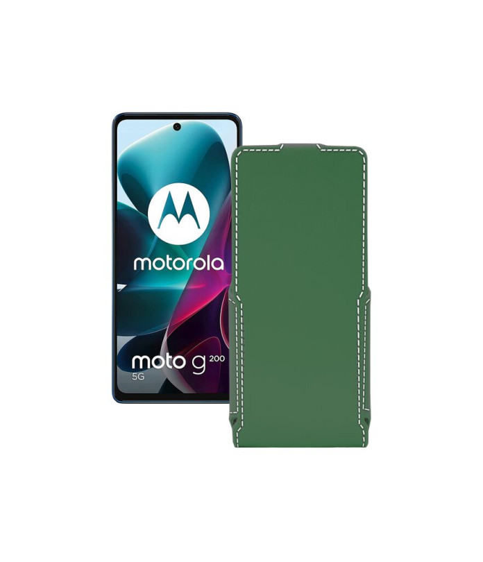 Чохол-флип з екошкіри для телефону Motorola G200