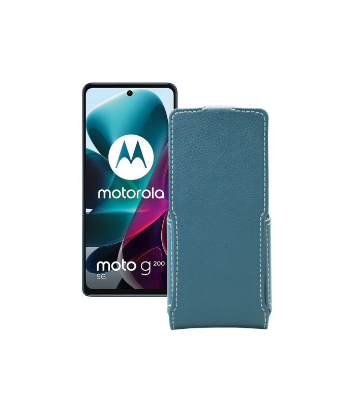 Чохол-флип з екошкіри для телефону Motorola G200