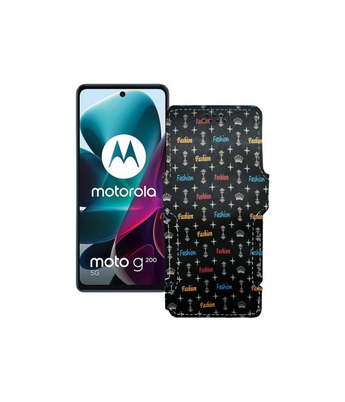 Чохол-книжка з екошкіри для телефону Motorola G200